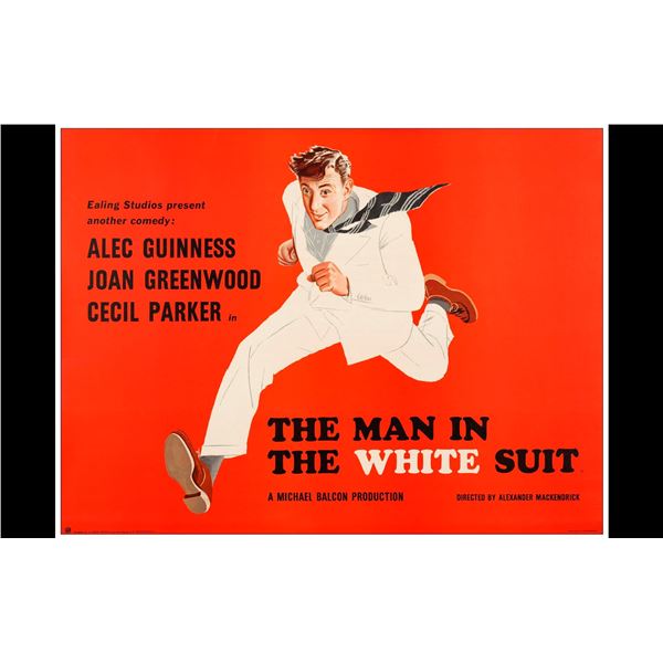THE MAN IN THE WHITE SUIT - Full-Bleed British Quad (30" x 40"); Country-of-Origin; Very Fine+ on Li