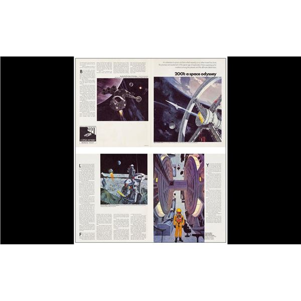 2001: A SPACE ODYSSEY - Large Herald (13" x 11" Folded, 13" x 22" Unfolded); Near Mint Folded
