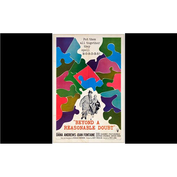 BEYOND A REASONABLE DOUBT - One Sheet (27" x 41"); Fine+ Folded