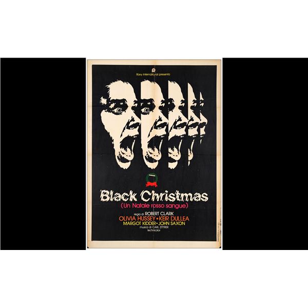 BLACK CHRISTMAS - Italian 2-Fogli (39" x 55"); Fine Folded