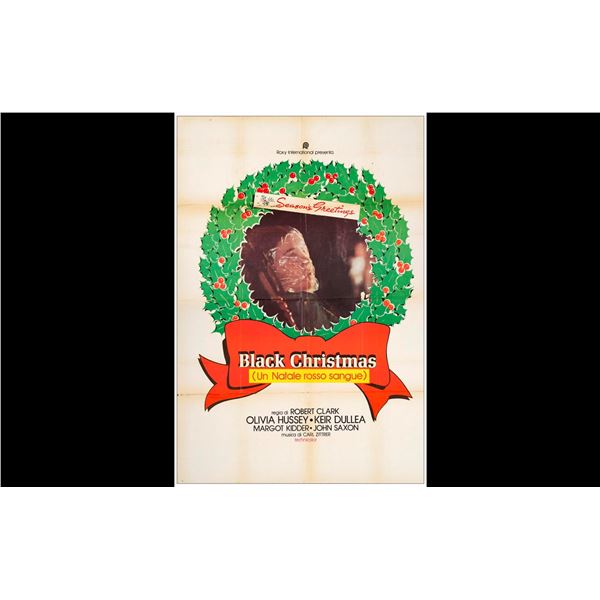 BLACK CHRISTMAS - Italian 2 Fogli (38" x 55"); Very Fine- Folded