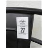 Image 2 : Black Metal Oak Base Dining Chairs - 4