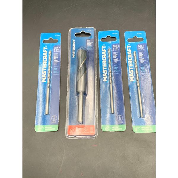 Lot of Mastercraft Drill Bit's-Assorted sizes