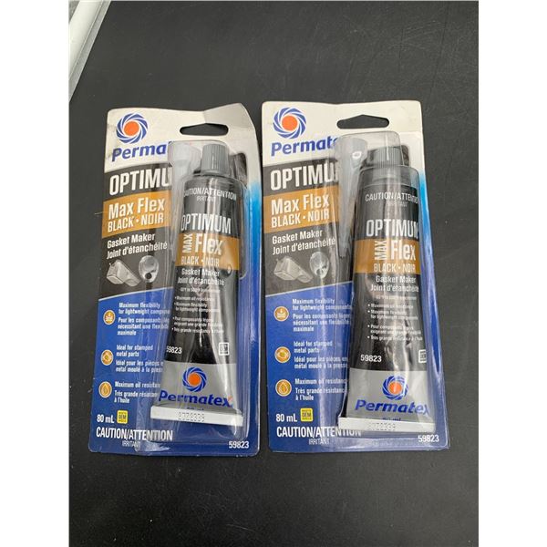 Permatex Optimum Max Flex-Black Gasket Maker (2 x 80ml)