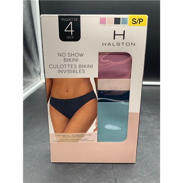Halston No Show Bikini Seamless Panty 4pk (S)