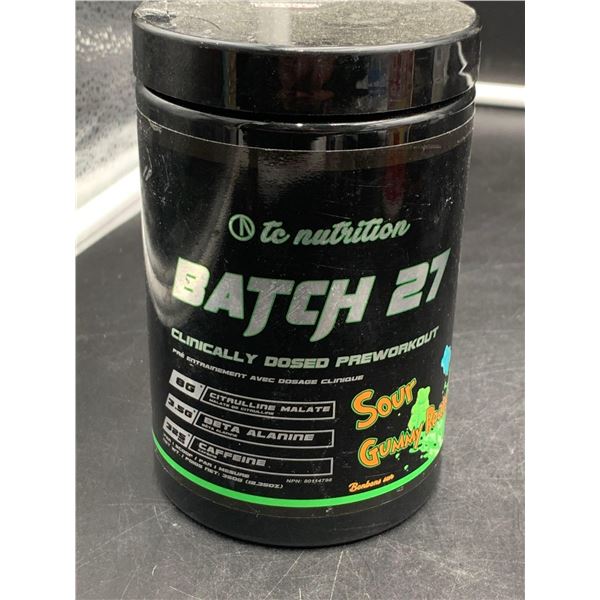 Batch 27 Clinically Dosed Preworkout-Sour Gummy Bears (350g)