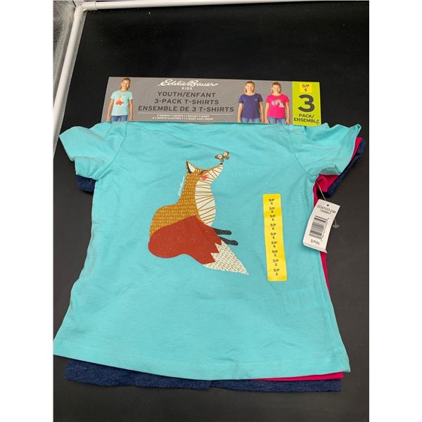 Eddie Bauer Kids Youth 2pk T-Shirts (S)