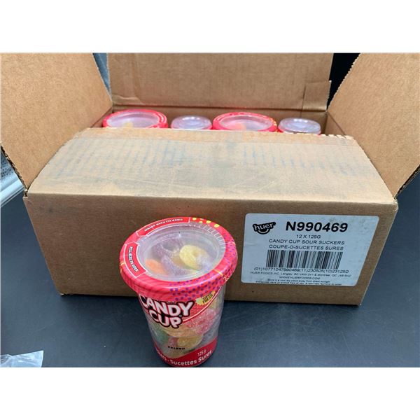 Candy Cup Sour Suckers (12 x 125g)