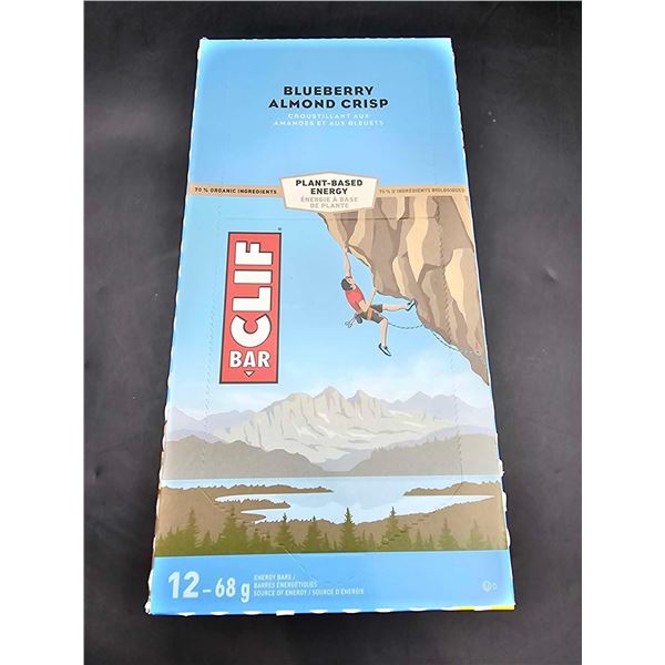 Clif Bar Blueberry Almond Crisp Energy Bars (12 x 68g)
