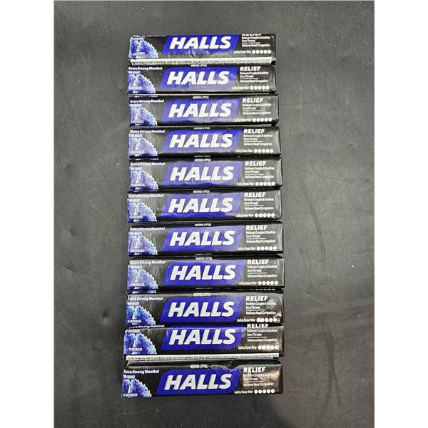 Halls Relief Extra Strong Menthol Lozenges (11 x 9)