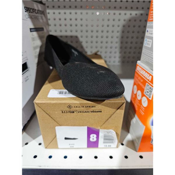 Call It Spring Vegan Slip On Black Shoes - Women's Size 8