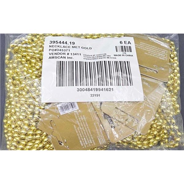 Necklace Met Gold 6pk