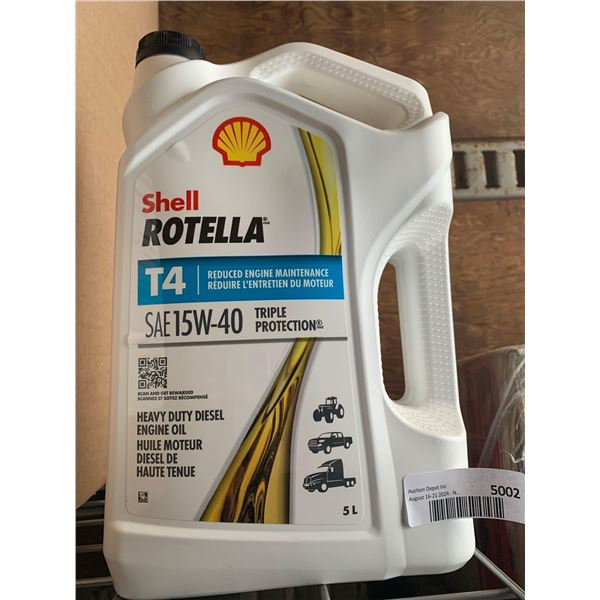 Shell Rotella Heavy Duty Diesel Engine Oil SAE 15W-40 Triple Protection 5L