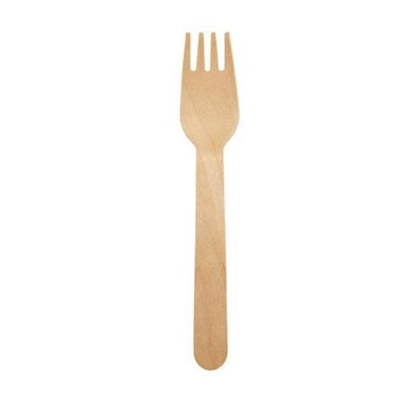 UPGC Individually Paper Wrapped Birch Wood Forks 1000ct