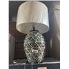 Image 1 : Currey & Company Black and Beige Himba Table Lamp