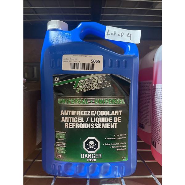 TurboPower Universal Antifreeze/Coolant, Compatible w/ Aluminum & Heavy Duty Diesel Vehicles 5L