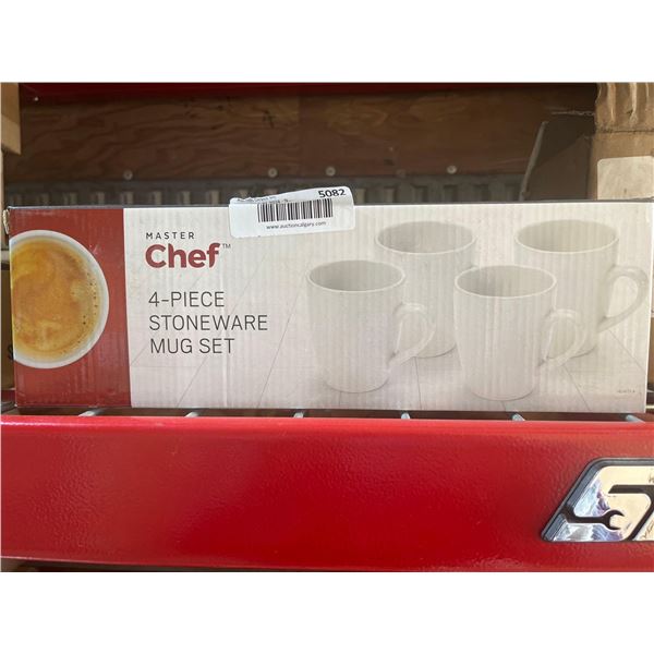 Master Chef 4-Piece Stoneware Mug Set
