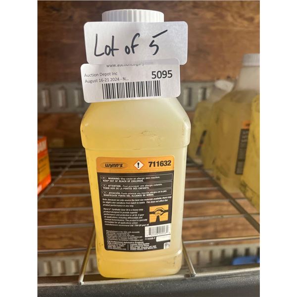 Lot of 5 Wynn's SAE 75W-90 Synthetic Gear Oil