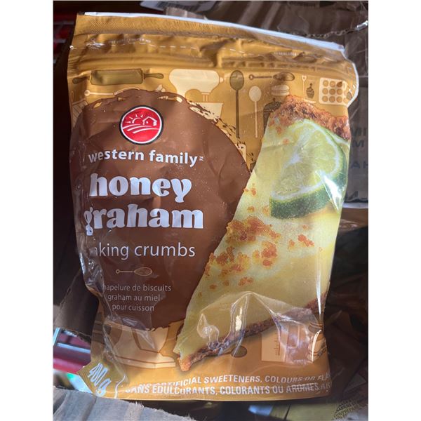 Western Family Honey Graham Baking Crumbs 12 x 400g