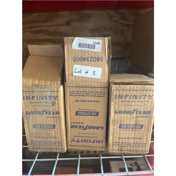 Lot of 3 Infinity GoodYear Air Springs