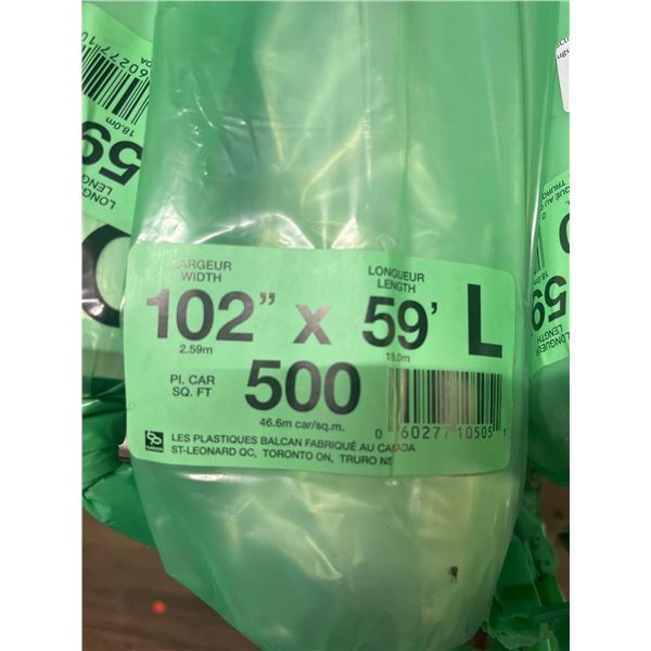 Balcan ​​​​​Roll of Poly 102" x 59"