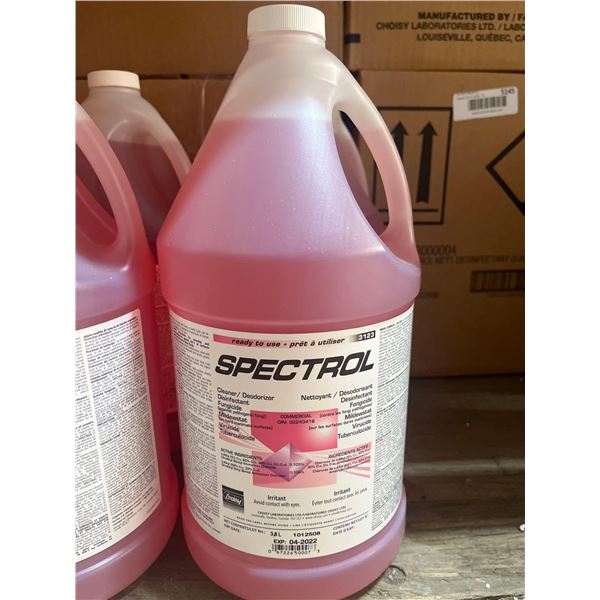 Lot of 4 Spectrol Ready to Use Cleaner/Disinfectant 3.8L