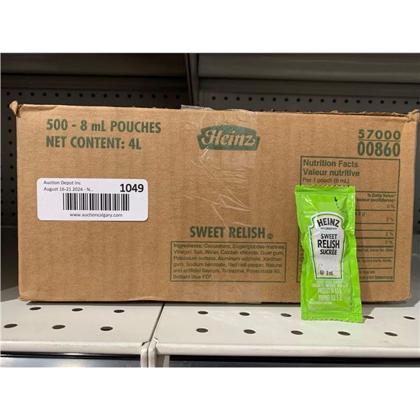 Heinz Sweet Relish Individual Pouch 500 x 8ml