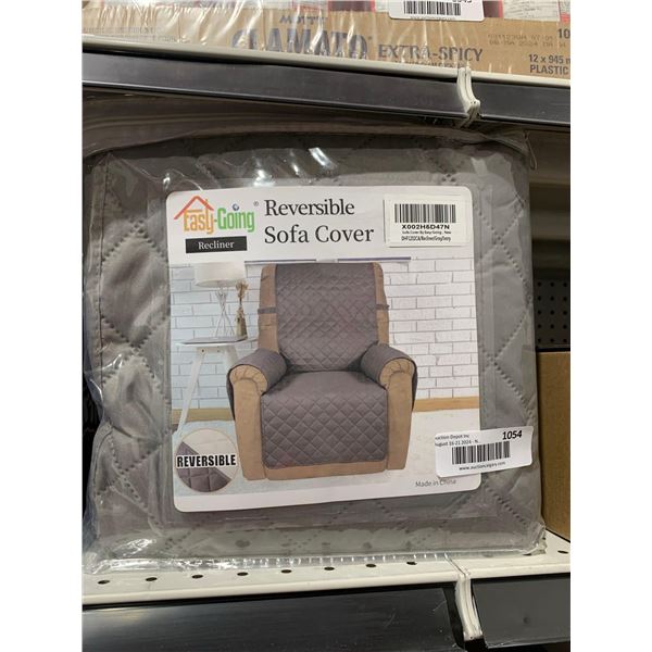 Easy Living Reversible Cover RECLINER Grey Ivory