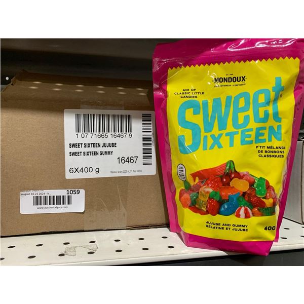 Mondoux Sweet Sixteen Jujubes & Gummy 6 x 400g