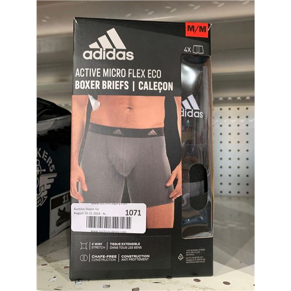 Adidas Active Micro Flex Eco Mens Boxer Briefs 4 Pack