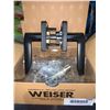 Image 2 : Weiser Lisbon Matte Black Hall / Closet Door Handles Lot of 6