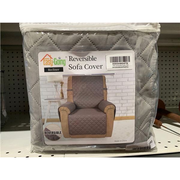 Easry-Going Reversible Recliner Cover Grey Ivory