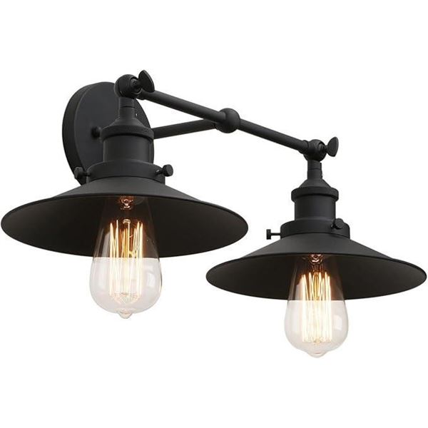 light fixture 2-Light Industrial Wall Sconce Lights Industrial Wall Sconce Light Vintage Style Sconc