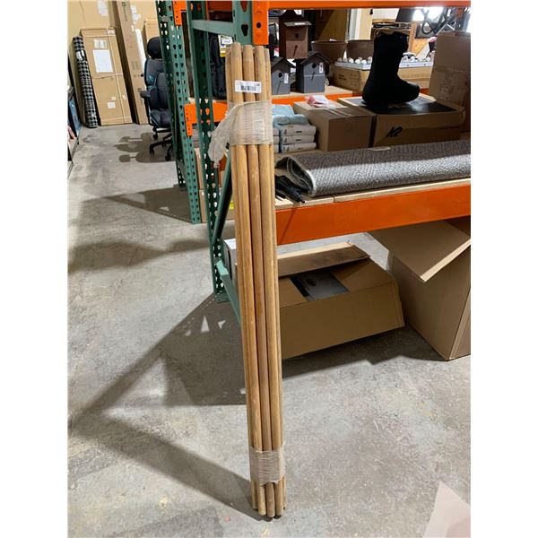 Lot of 10 Wooden Stick Handles