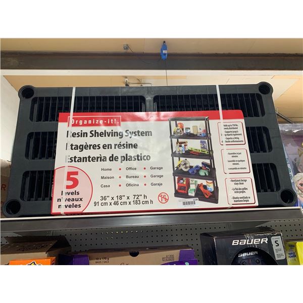 Organize-It! Resin Shelving System 5 Levels