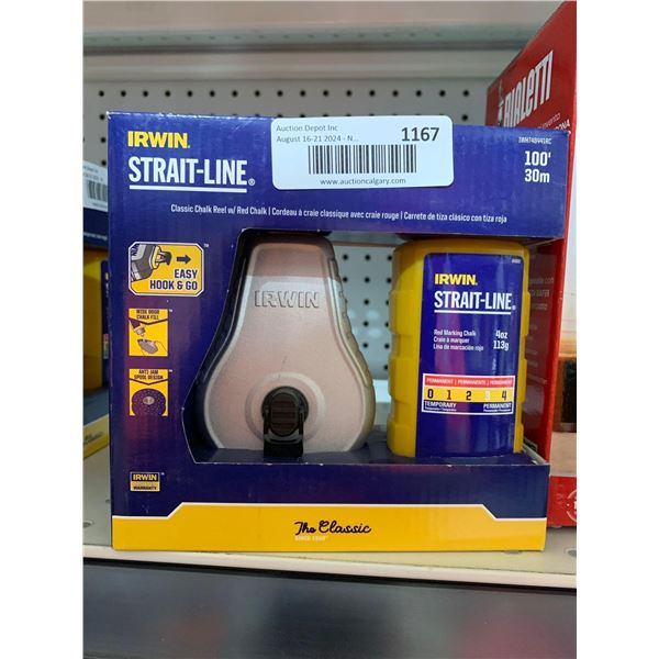 Irwin Straight-Line Classic Chalk Reel w/ Red Chalk