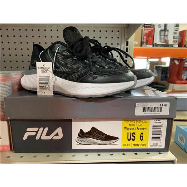 Fila Suspence Energy Black Womens Runners Size 6