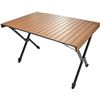 Image 1 : TIMBER RIDGE Folding Camping Table Adjustable Height, 4-6 Person Lightweight Aluminum Roll-up Table 