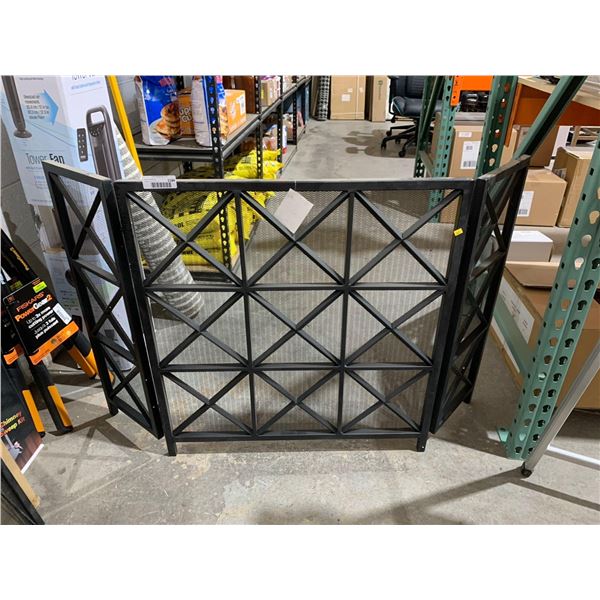 Free Standing 3 Panel Folding Fireplace Screen