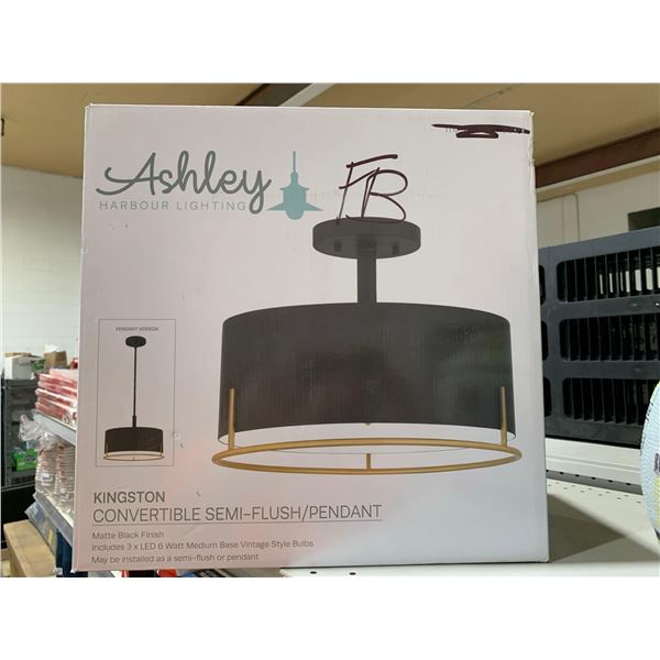 Ashley Harbour Lighting Kingston Convertible Semi-Flush Pendant