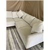 Image 4 : Thomasville White L Shaped Sectional Sofa with 4 Throw Cushions