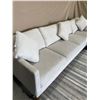 Image 5 : Thomasville White L Shaped Sectional Sofa with 4 Throw Cushions