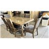 Image 3 : Wooden & Upholstered 7 Pc Dining Set