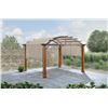 Image 1 : 10 ft. x 12 ft. Longford Wood Outdoor Patio Pergola with Sling Canopy