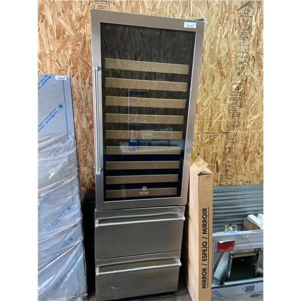 Vinotemp 23.8-in W 108-Bottles Stainless Steel Dual Zone Cooling Built-In /freestanding Indoor Wine