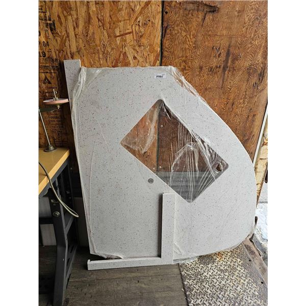 50"x 43"x1" Shaped Granite Counter Top