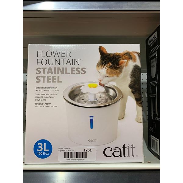 Catit Flower Fountain Stainless Steel Cat Drinking Fountain