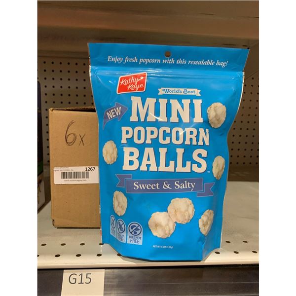 Kathy Kaye Mini Popcorn Balls Sweet & Salty 6 x 142g