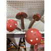 Image 1 : Locally Hand Crafted Garden Mushrooms Lot of 4