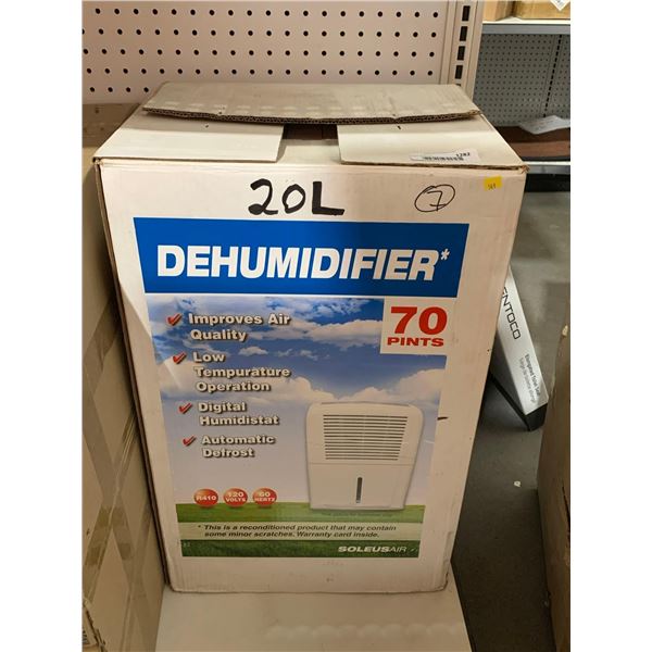 SoleusAir Dehumidifier 70pint 20L